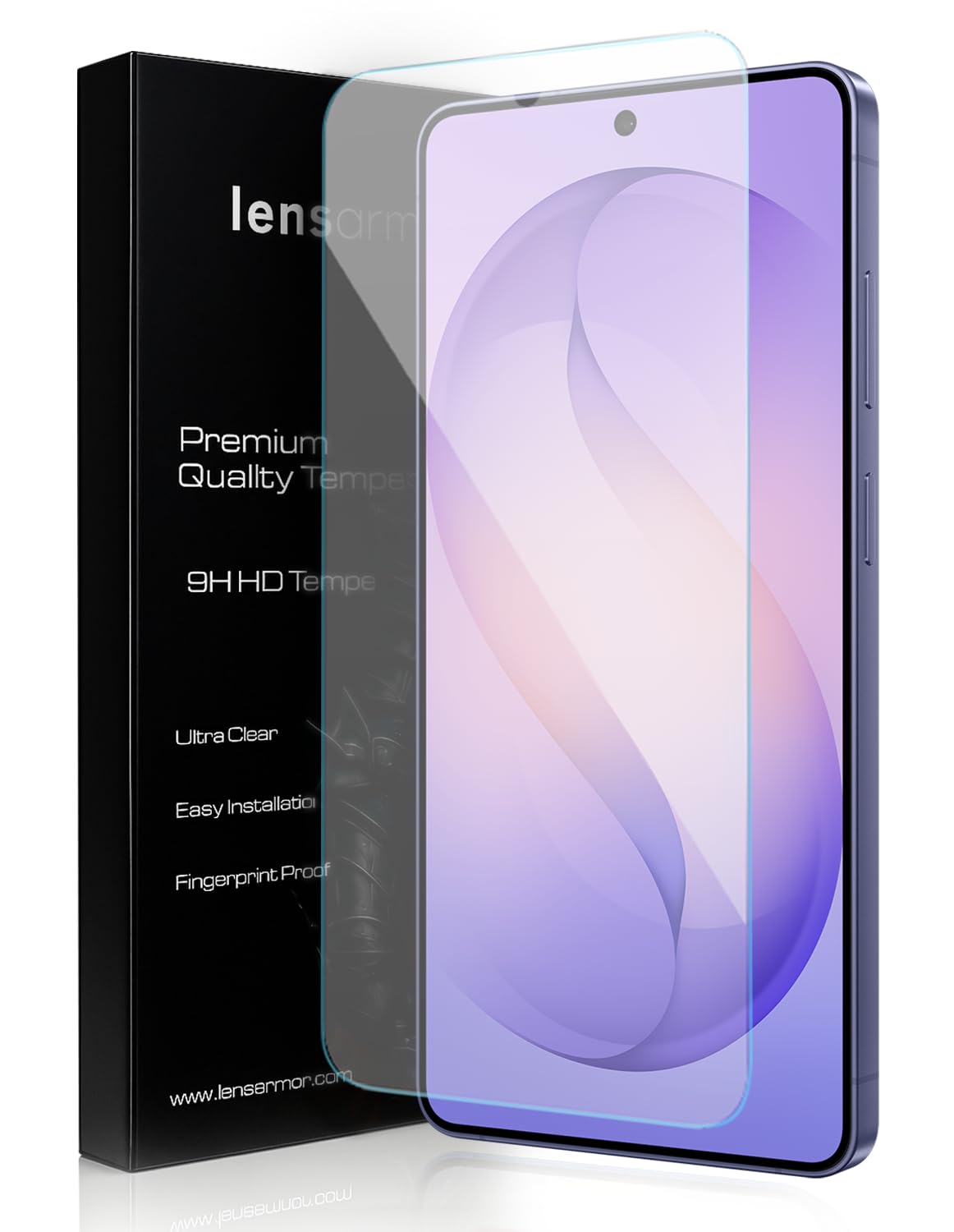 Lensarmor Premium 0.18mm Tempered Glass for Galaxy S26 Ultra (2 Pack) – Borderless Screen Protector, 9H HD Clear, Ultra Thin Protection