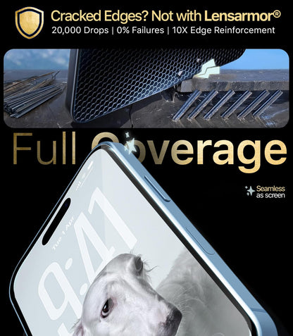 Lensarmor Easy-Fit Tempered Glass Screen Protector for iPhone 17 – 9H Military Grade, HD Clear, Case Friendly