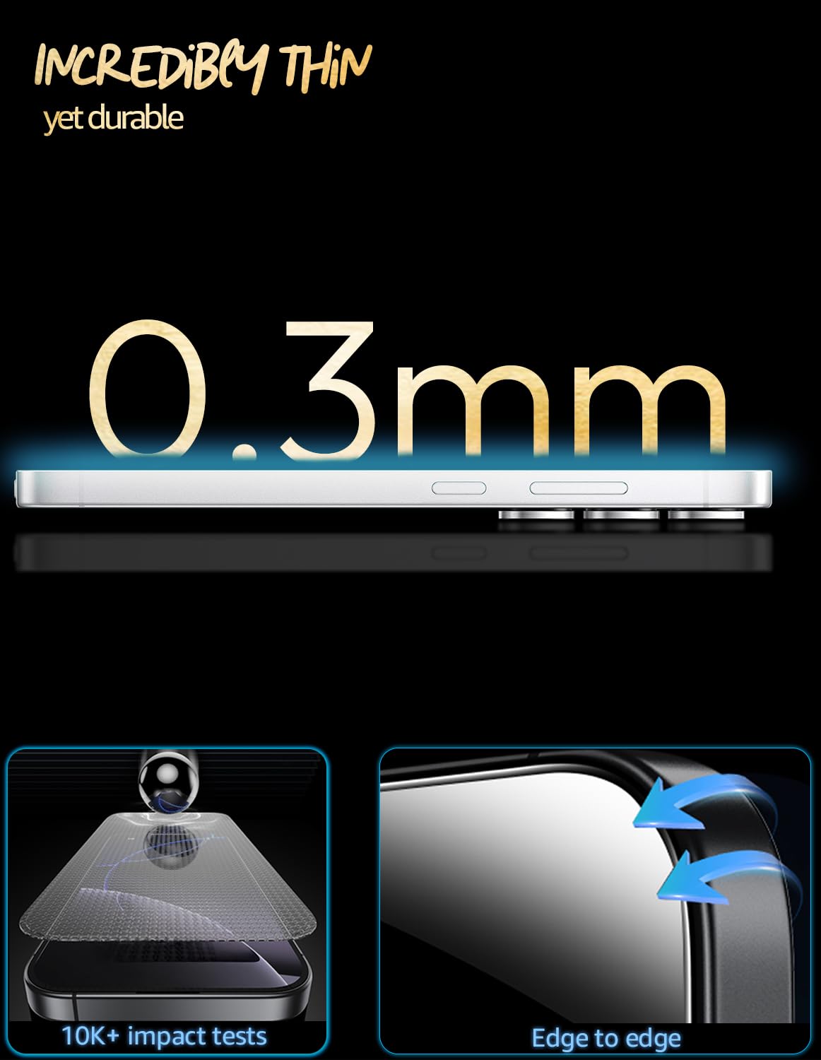 Lensarmor Clear Borderless Tempered Glass for Galaxy S25 Ultra 5G (2 Pack) – Premium Military Grade 9H+ Screen Protector, HD Clear, Case Friendly