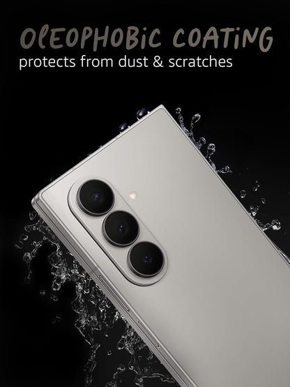 Lensarmor Camera Lens Protector for Samsung Galaxy Z Fold 7 (2 Pack) – 9H Tempered Glass, Silver Shadow Finish, Case Friendly