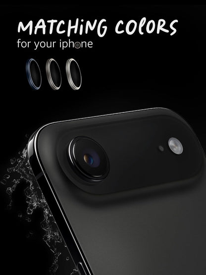 Lensarmor Camera Lens Protector for iPhone Air (2 Pack) – 9H Tempered Glass, Space Black Finish, Case Friendly
