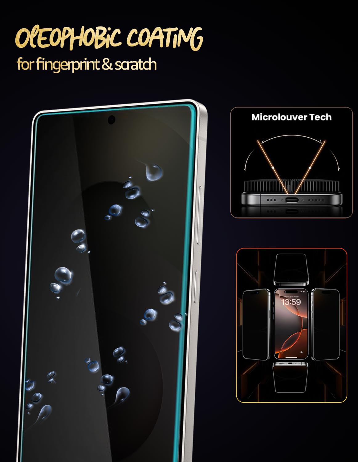 Lensarmor Clear Borderless Tempered Glass for Galaxy S25 Ultra 5G (2 Pack) – Premium Military Grade 9H+ Screen Protector, HD Clear, Case Friendly