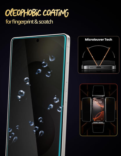 Lensarmor Clear Borderless Tempered Glass for Galaxy S25 Ultra 5G (2 Pack) – Premium Military Grade 9H+ Screen Protector, HD Clear, Case Friendly