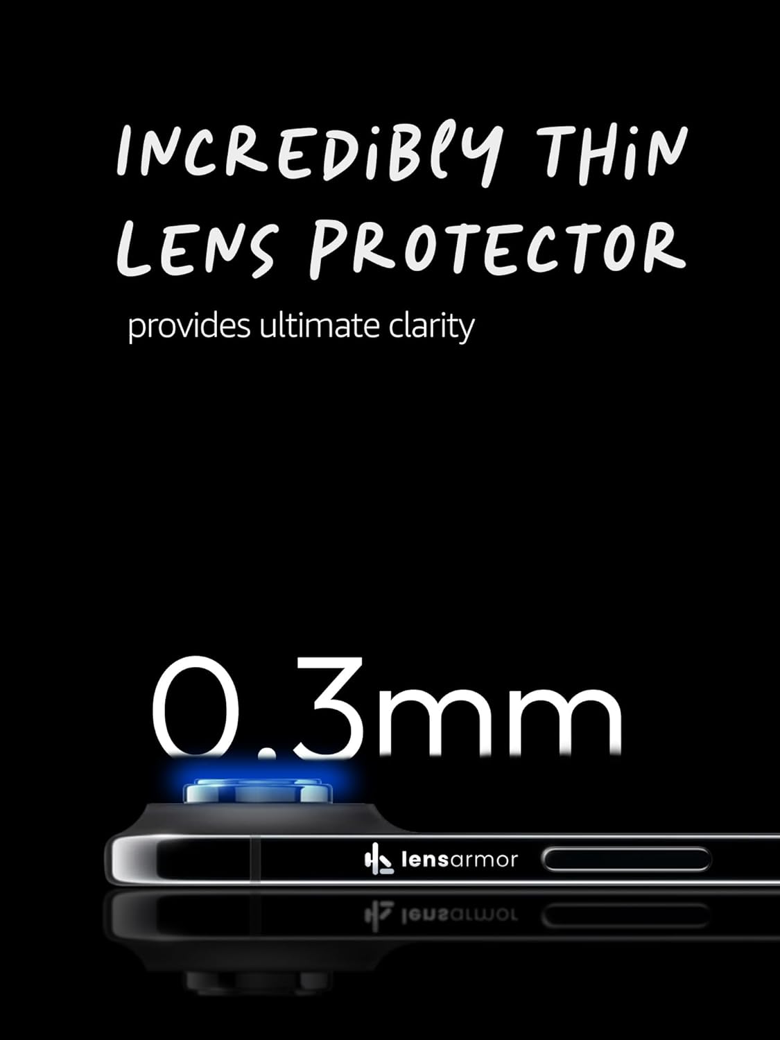 Lensarmor Camera Lens Protector for iPhone Air (2 Pack) – 9H Tempered Glass, Space Black Finish, Case Friendly
