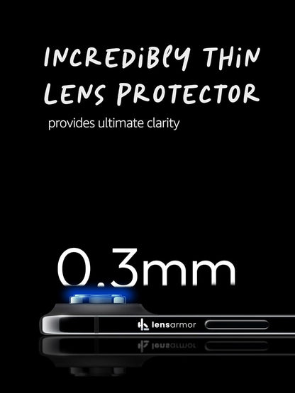 Lensarmor Camera Lens Protector for iPhone Air (2 Pack) – 9H Tempered Glass, Space Black Finish, Case Friendly
