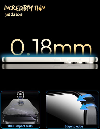 Lensarmor Tempered Glass for Galaxy S23 / S22 (2 Pack) – Full Clear 9H Borderless Screen Protector, HD Clarity, Case Friendly