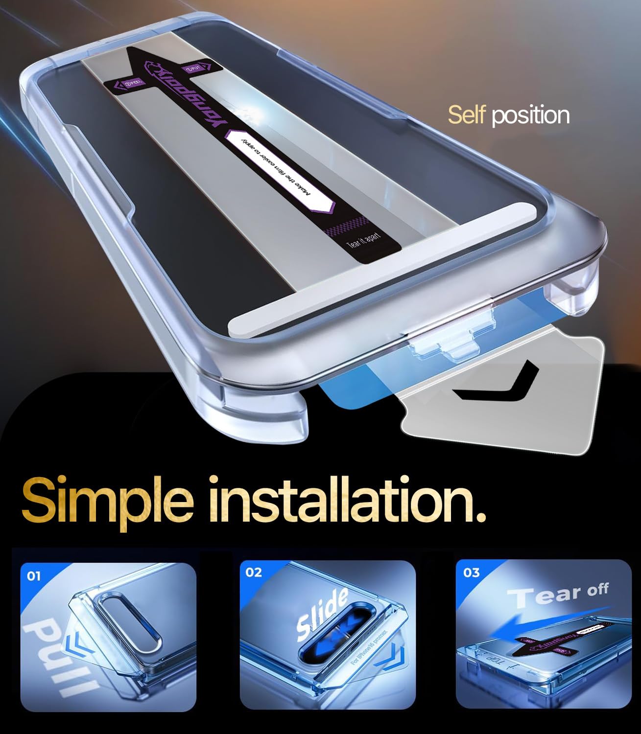 Lensarmor Easy-Fit Tempered Glass Screen Protector for iPhone 17 – 9H Military Grade, HD Clear, Case Friendly